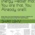 Be the Instantaneous Energy Healer that You are that, You are! Already!!! in Mental Slavery!!! Now! Live!!! 