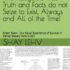 Summary of True Truth and Facts do not Seize to Exist! Always and All of the Time!!! 